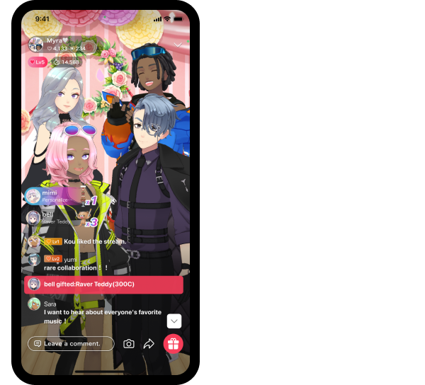 Broadcast your world through avatars